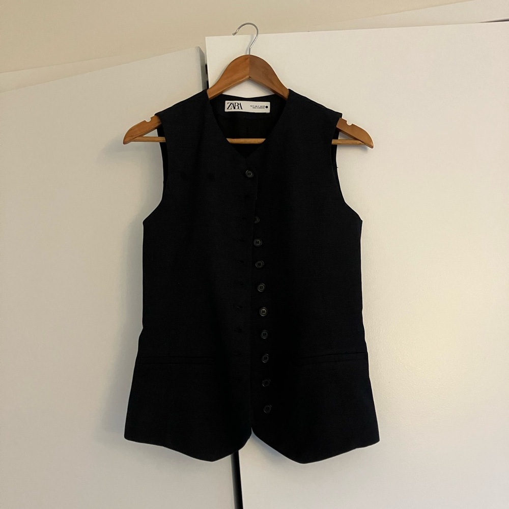 Zara Navy Vest